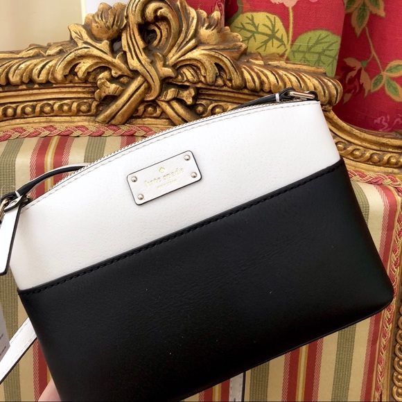 NWT Kate Spade Black/White Crossbody Bag - Picture 1 of 8